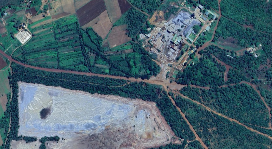 Nampundwe project area and surrounding mining landscape in Lusaka Province, Zambia