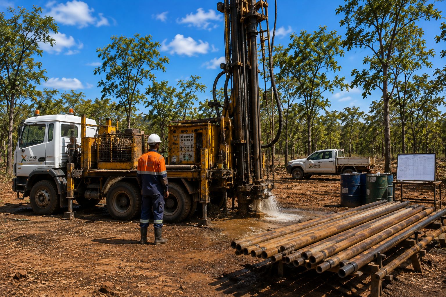 Water return at the collar during diamond drilling