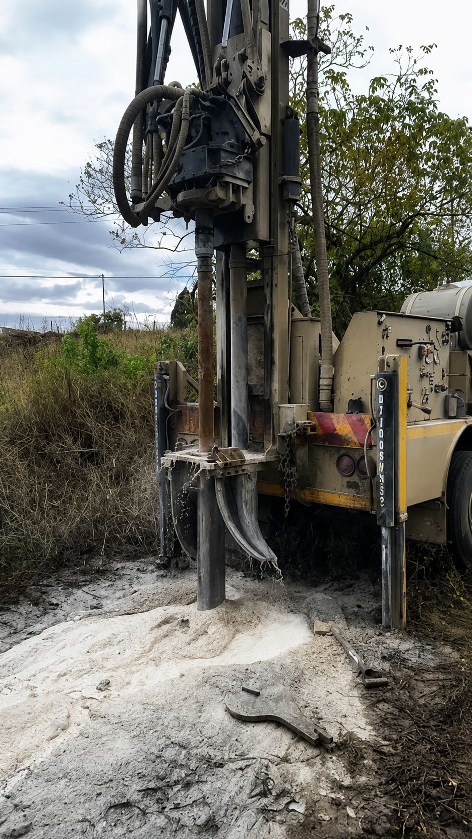 Diamond drill rig operating on the licence